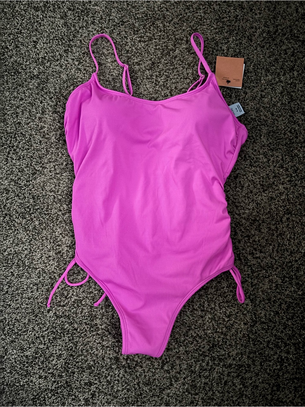 NWT women's XL 16 Shade & Shore swimsuit 1 piece pink New